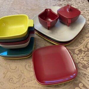 18 Piece Set rrowhead Melmac Dishes 50s-60s Modern Design
